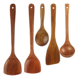 Utensilios De Madera, Cucharas De Madera Para Cocinar O Mezc