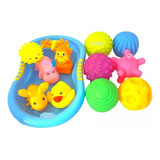 6 Pelotas Sensoriales+juguetes P/el Baño Estimulación Bebes