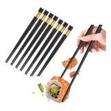 Set X 10 Palitos Para Sushi Chopsticks Bambú Reutilizables