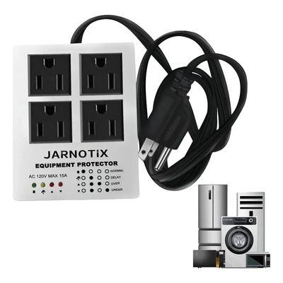 Jarnotix Protector Voltaje 1800W Multicontacto Retraso Arranque Para Refrigeradores | MercadoLibre