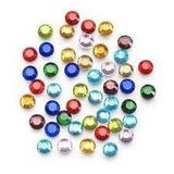 Multi Color Hot-fix Glass Stones 4mm / Cristales De Colores 