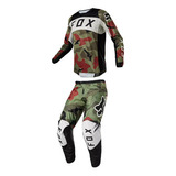 Equipo Conjunto Fox 180 Bnkr Motocross Enduro Mx Verde Ride