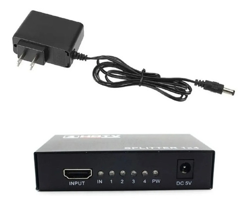 Splitter Hdmi Version 1.4 1x4 1080p 3d Conecta 4 Tv A La Vez