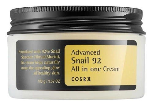 Crema Hyaluronic 92 Repair Cosrx One Advanced All Snail