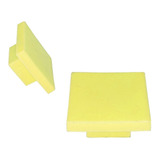 Tirador Manija Mueble Placard Infantil Cuadrado Amarillo