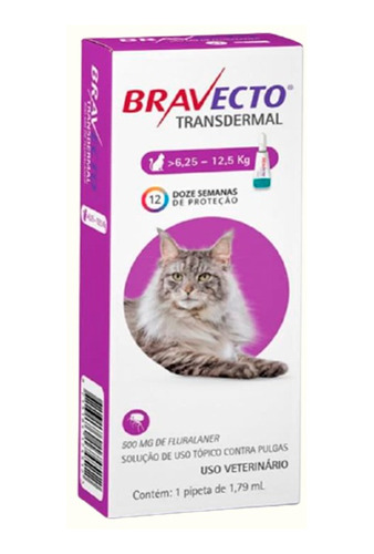 Bravecto Spot On Gato 6,25 Kg - 12,5 Kg