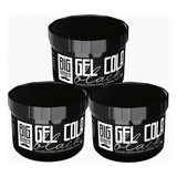 Gel Cola Black Big Barber 300g Pigmentado Atacado 3 Unidades