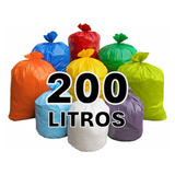 Saco De Lixo Colorido 200 Litros 300un Extra Reforçado