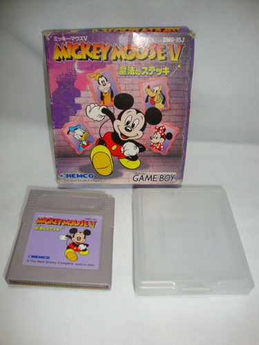 Cartucho Mickey Mouse 4 Game Boy *original Com Caixa Japones
