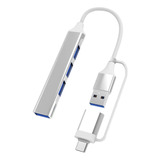 Extensões De Hub X Mini Tipo C, Hub Usb 3.0 De 4 Portas, Hub