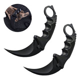 Pack X2 Cuchillo Tactico Militar Cuchillo Karambit Caza Krm