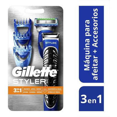 Kit Máquina Styler 3en1 + 1 Cartucho Recargable Gillette