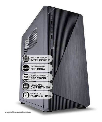 Computador Desktop Intel Core I5 6º Ger 8gb Ddr4 Ssd 240gb