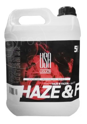 Líquido Fluído Para Maquina Haze Sem Óleo 5 Usa Pro Liquids Cor Água