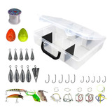 Caja De Pesca Completa Gavetero Plástico Kit Con Accesorios