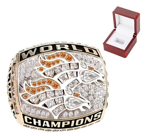 Nfl - Anillo De Campeonato De Broncos Denver 1998