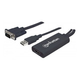 Convertidor De Video Manhattan 152426 Vga A Hdmi Audio Usb