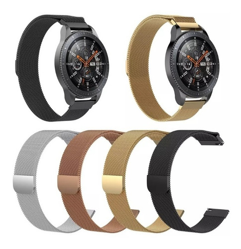 Malla Metálica Magnética Para Samsung Galaxy Watch Active 1 