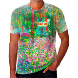 Camisa Camiseta Personalizada Claude Monet Pintor Francês 04