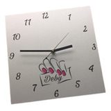  Reloj De Pared 25x25 Diseño Personalizado Logo Tu Negocio
