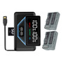 Cargador Y 2 Batería En-el3e Para Nikon D700 D300 D90 D80 D8 Cargador Y 2 Batería En-el3e Para Nikon D700 D300 D90 D80 D8