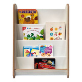 Biblioteca Repisa Estanteria Montessori Blanca 72x33x58cm