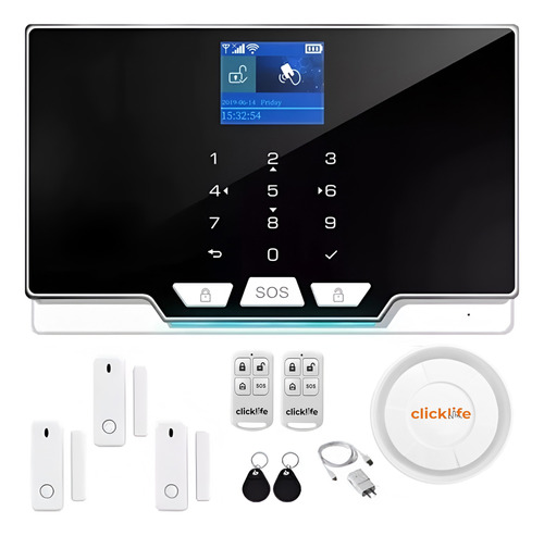 Alarma Casa Negocio Gsm Wifi Kit 3 Sensores / Touch App Cel