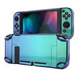 Carcasa Protectora Para Nintendo Switch Camaleonverdepurpura