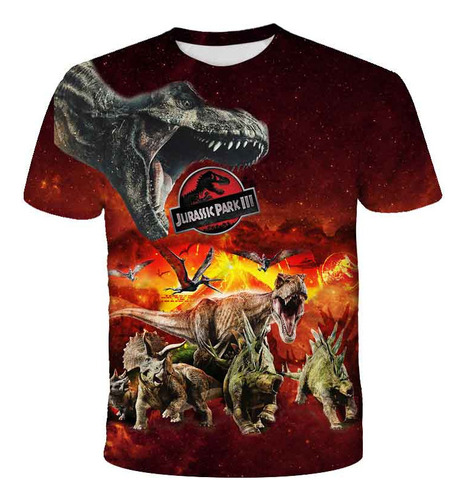 Sz Camiseta Con Estampado 3d De Dinosaurios De Parque