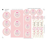 Kit Stickers Candy Coronita Shabby Flores X120 U Variadas