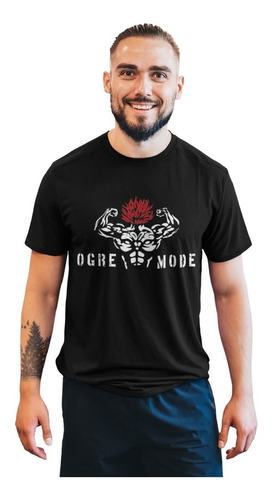 Playera Anime Baki Ogre Mode Gym, Entrenamiento, Ejercicio