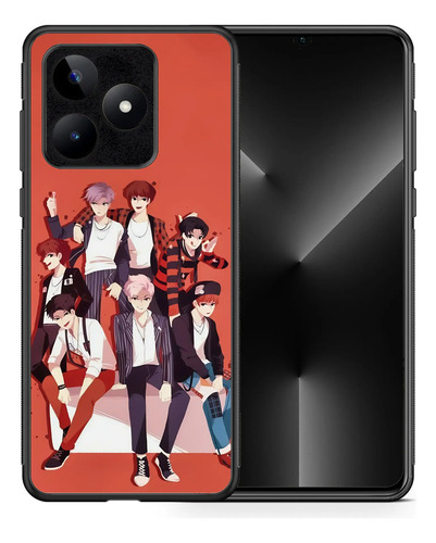 Funda Para Realme Bts Bangtan Boys Grupo Kpop Arte Animada