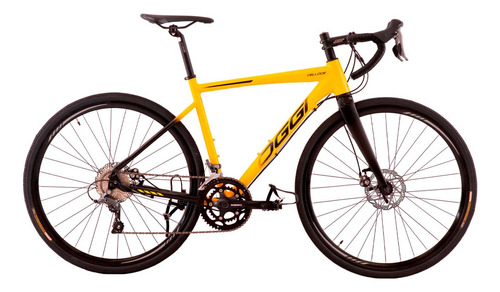 Bicicleta Oggi Speed Velloce 54 L - Amarelo/preto/cinza 2024