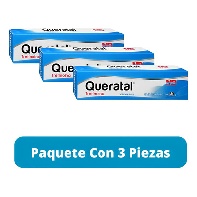 Acido Retinoico Tretinoína Queratral Para Acné 0.05% 3 Pack | MercadoLibre