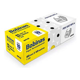 10 Bobinas Para Sat Pdv Nfc Spiral 1 Via 80mm X 40m Cor Branco