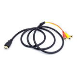 Hdmi Masculino A 3 Rca Adaptador Cable Av Audio Vídeo Para