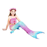 Disfraz Para Niñas Cosplay De Cola De Sirena Con Monoaleta