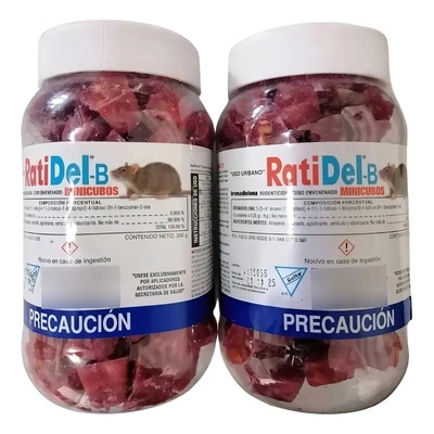 Veneno Para Ratas Ratidel-b Minicubos 250g (2pz) | Envío gratis