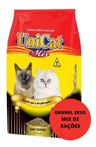 Alimento Unicat Mix Para Gato Adulto Sabor Mix 2kilos Granel