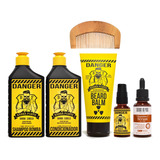 Barba Forte Kit Danger Sh+cond+balm+óleo+pente+ Vitamina C