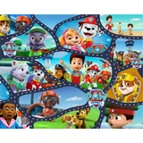 Pista Autos Lona Paw Patrol Didactica  Lavable 