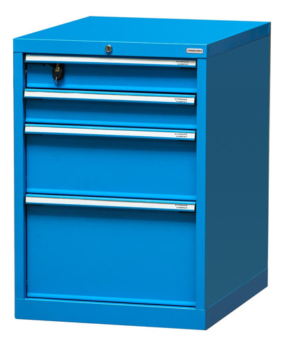 Cajonera Metálica Taller 56x72x80cm Storage Compat Color Azul