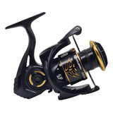 Reel Frontal Caster Samurai 5806 Río Mar Cast 6 Rulemanes Color Negro/dorado Lado De La Manija Derecho/izquierdo