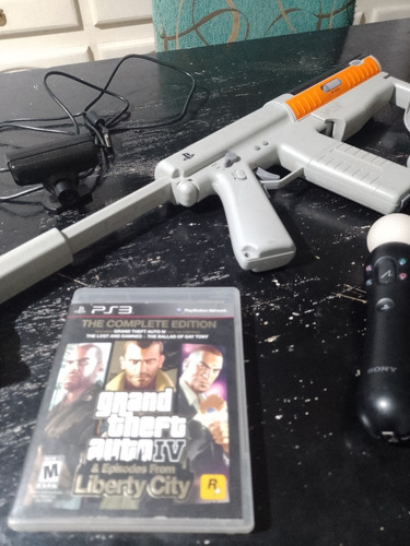 Gta 4 Ps3+control Move Ps3 +arma Ps3+camara Ps3.