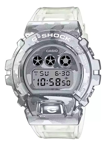 Reloj Casio G-shock Original Blanco Camuflaje Para Hombre