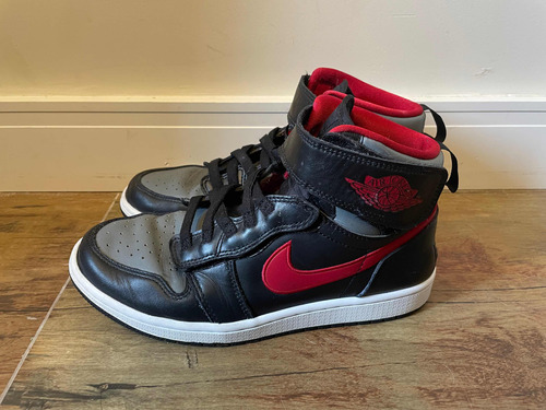 Nike Air Jordan 1 Hi Flyease Preto Fume Cinza