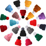 80 Piezas De Gorro De Punto De Navidad Mini Gorros De T...