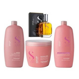 Kit Alfaparf Sdl Moisture 3 Itens + Cristalli Liquidi 50 Ml