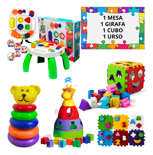 Mesa Didatica Atividades Infantil Brinquedo Educativo Bebe
