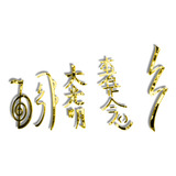Conjunto 6 Símbolos Reiki Vazado 22cm Cada Serpente Chokurei